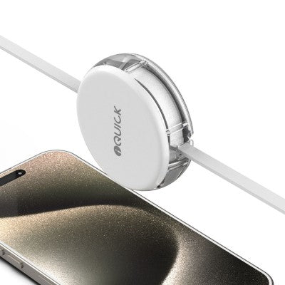 iQuick 3 in 1 Retractable Fast Charge & Date Sync Cable IQTC2301 1.2m-White