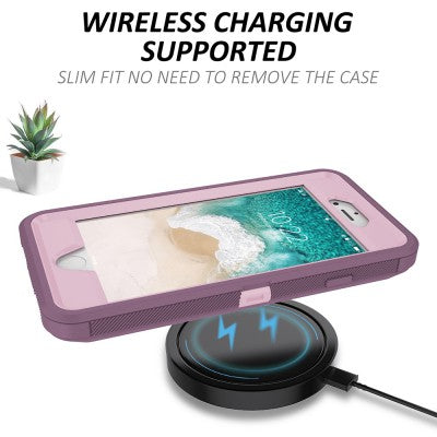 Shockproof Robot Armor Hard Plastic Case with Belt Clip for iPhone 6 / 6s / 7 / 8 / SE (2020)-Black