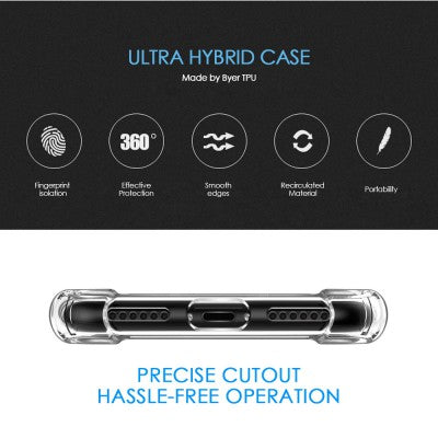 TPU Solar Crystal Hybrid Bumper Cover Case for Apple iPhone X / XS