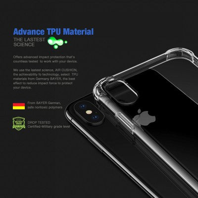 TPU Solar Crystal Hybrid Bumper Cover Case for Apple iPhone X / XS
