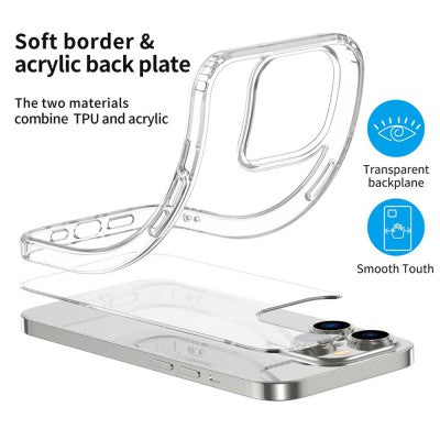 High Quality Acrylic + TPU Hybrid Transparent Magsafe Case for iPhone XS Max