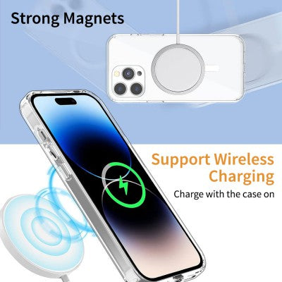 High Quality Acrylic + TPU Hybrid Transparent Magsafe Case for iPhone XS Max