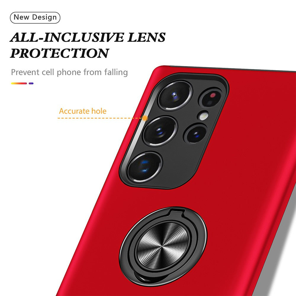 Magnetic Ring Holder Shockproof Cover Case for Samsung Galaxy S24 Ultra