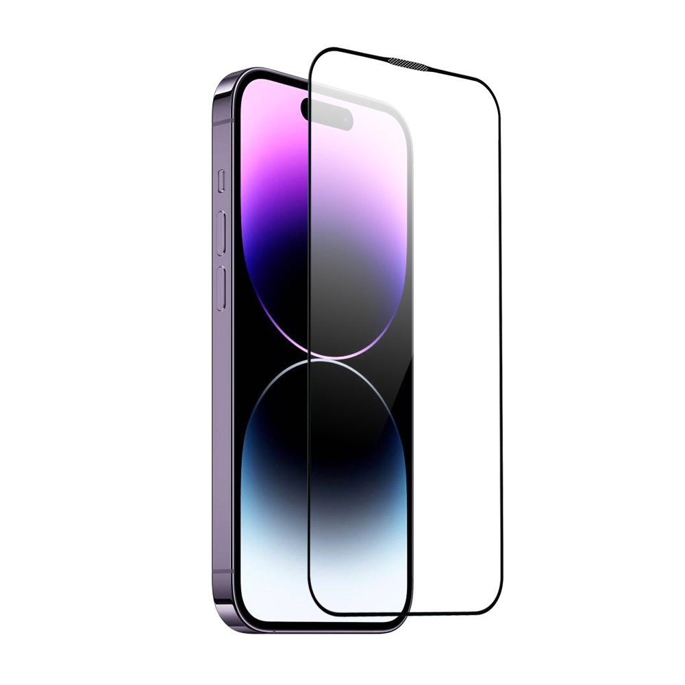 Kinglas Full Screen Black Edge Tempered Glass Screen Protector for iPhone 13 / 13 Pro / 14