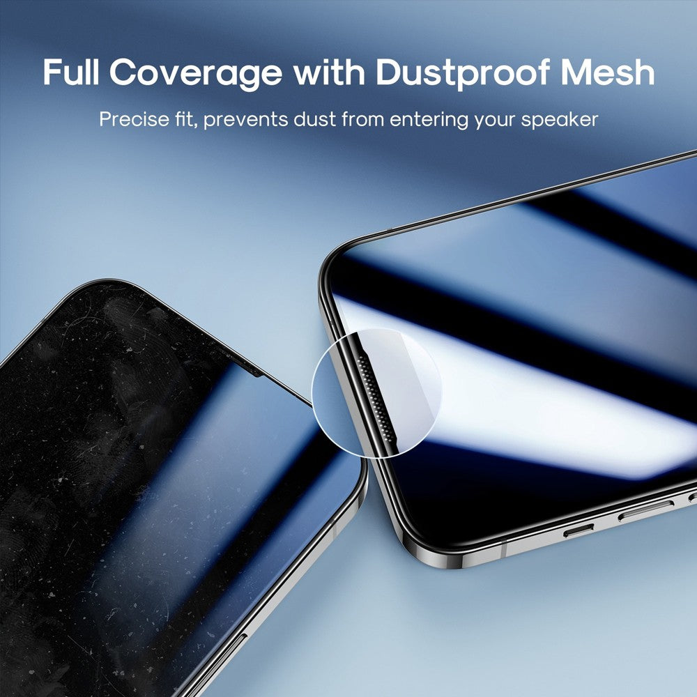 Kinglas Full Screen Black Edge Tempered Glass Screen Protector for iPhone 13 / 13 Pro / 14