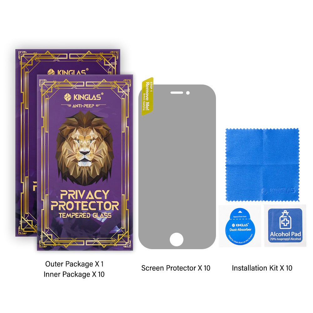 Kinglas Privacy Tempered Glass Screen Protector for iPhone 7 / 8