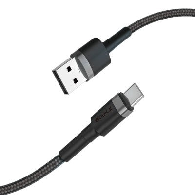 iQuick Braided USB-C to USB-A Fast Charging Cable 3M Compatible for iPhone 15 Series