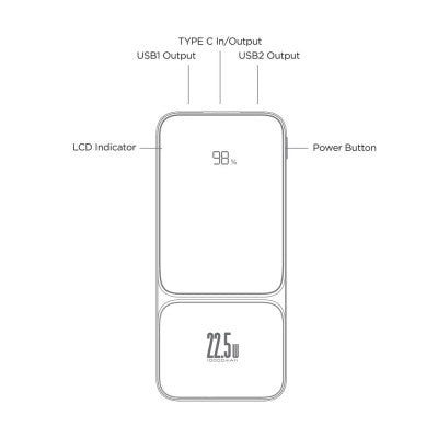 iQuick POWER SQUARE 0 Digital Display Power Bank 10000mAh 22.5W