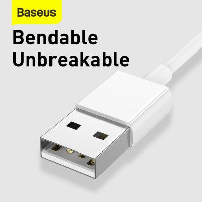 Baseus Superior Series Fast Charging Data Cable USB to M+L+C 3.5A 1.5m-White