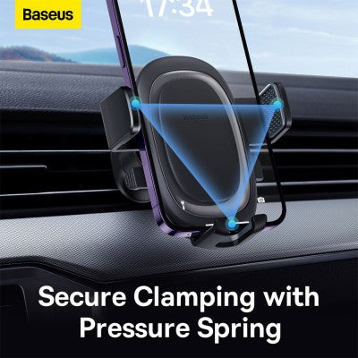 Baseus Ultra Control Pro Series Clamp-Type Car Holder Set-Cluster Black