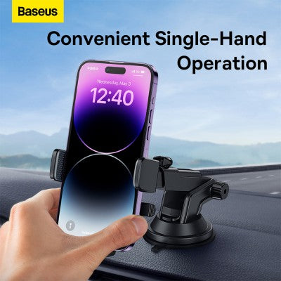 Baseus Ultra Control Pro Series Clamp-Type Car Holder Set-Cluster Black