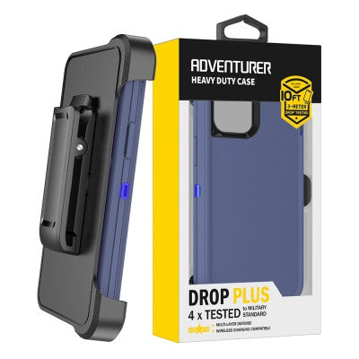 Shockproof Robot Armor Hard Plastic Case with Belt Clip for iPhone 12 Pro Max / 13 Pro Max