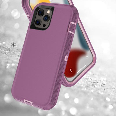 Shockproof Robot Armor Hard Plastic Case with Belt Clip for iPhone 12 Pro Max / 13 Pro Max