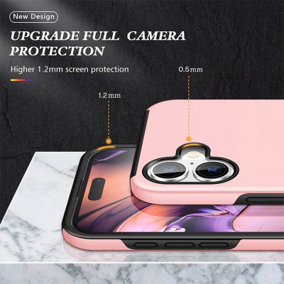 Magnetic Ring Holder Shockproof Cover Case for iPhone 16