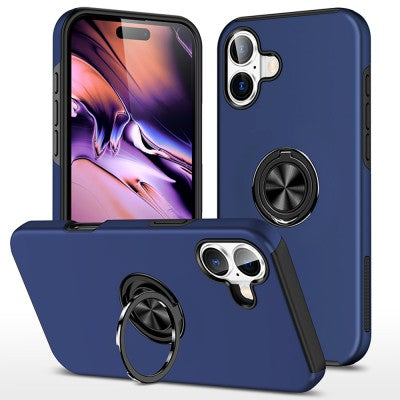 Magnetic Ring Holder Shockproof Cover Case for iPhone 16