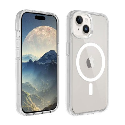 UTIA Ultimake Shockproof Transparent Magsafe Cover Case for iPhone 15 Plus