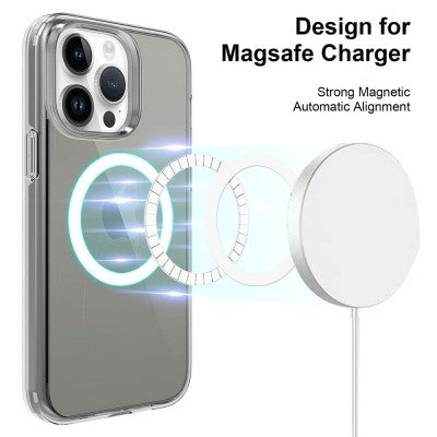 UTIA Ultimake Shockproof Transparent Magsafe Cover Case for iPhone 15 Pro