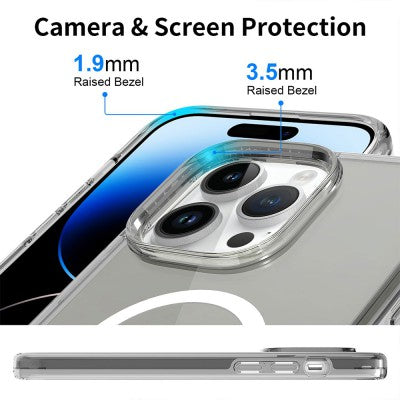UTIA Ultimake Shockproof Transparent Magsafe Cover Case for iPhone 15 Pro
