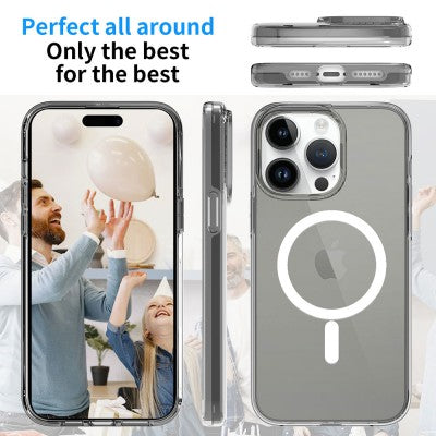UTIA Ultimake Shockproof Transparent Magsafe Cover Case for iPhone 15 Pro