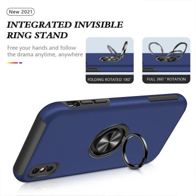 Magnetic Ring Holder Shockproof Cover Case for iPhone XS Max