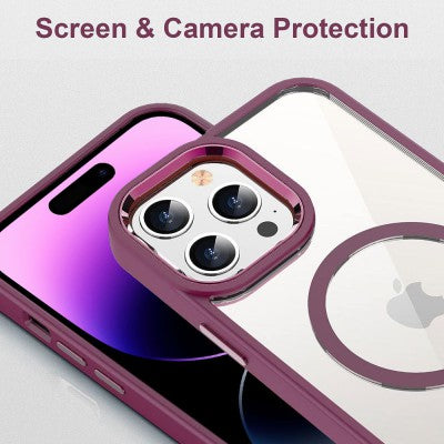 Redefine Metal Camera Lens Magnetic Transparent Magsafe Case for iPhone 13 Pro