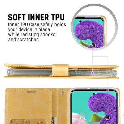 Mercury Blue Moon Diary Cover Case for Samsung Galaxy S22