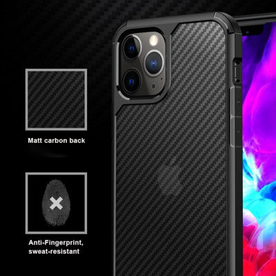 Carbon Fiber Hard Shield Case Cover for iPhone 13 Pro