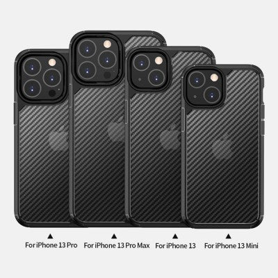 Carbon Fiber Hard Shield Case Cover for iPhone 13 Pro