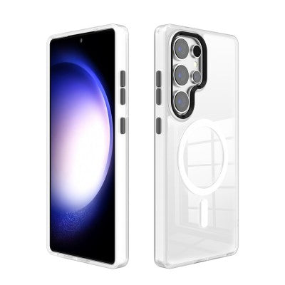Redefine Metal Camera Lens Magnetic Transparent Magsafe Case for Samsung Galaxy S25 Ultra