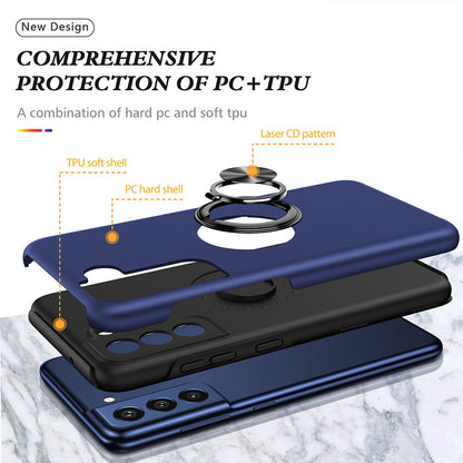 Magnetic Ring Holder Shockproof Cover Case for Samsung Galaxy S21 FE 5G