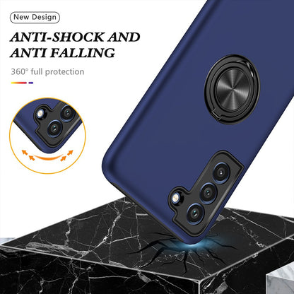 Magnetic Ring Holder Shockproof Cover Case for Samsung Galaxy S21 FE 5G