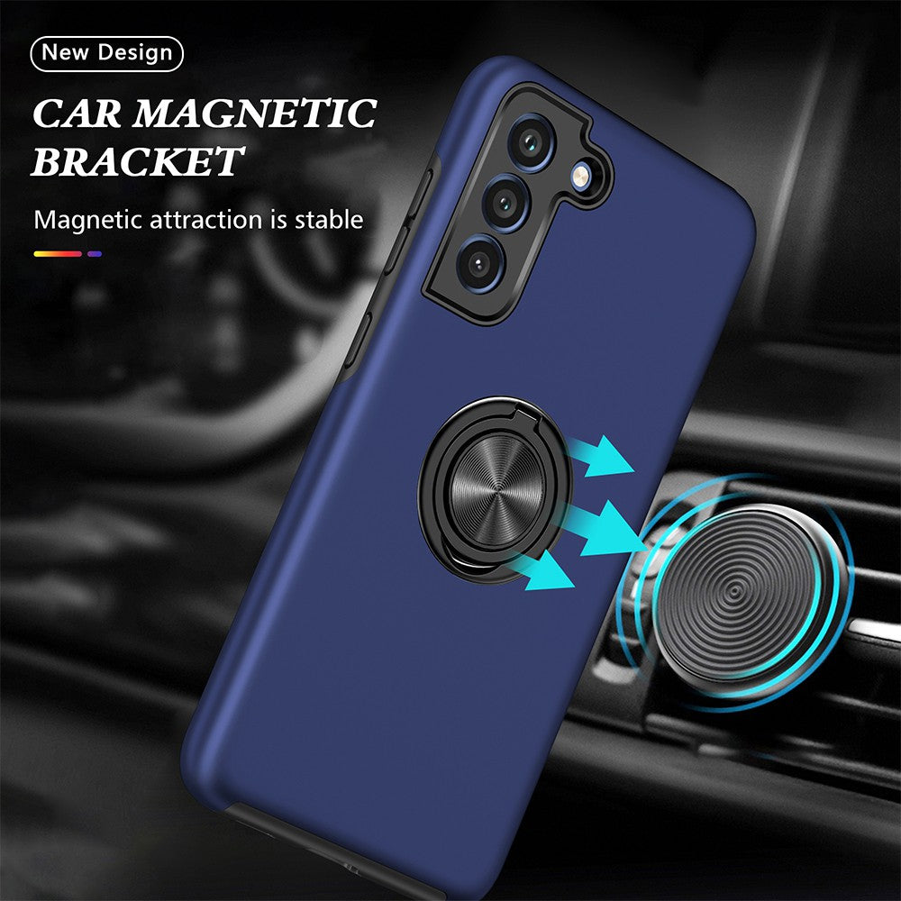 Magnetic Ring Holder Shockproof Cover Case for Samsung Galaxy S21 FE 5G