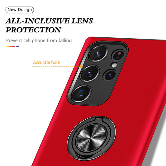 Magnetic Ring Holder Shockproof Cover Case for Samsung Galaxy S24 Ultra