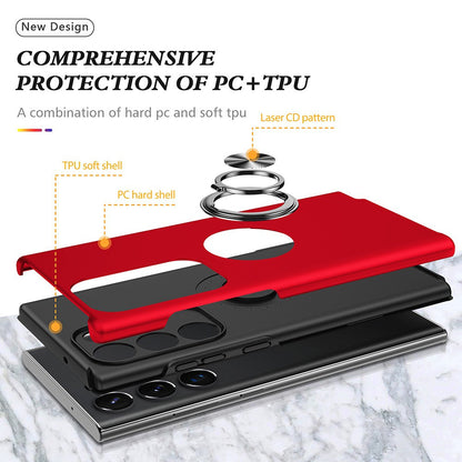Magnetic Ring Holder Shockproof Cover Case for Samsung Galaxy S24 Ultra