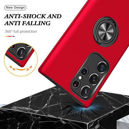 Magnetic Ring Holder Shockproof Cover Case for Samsung Galaxy S24 Ultra