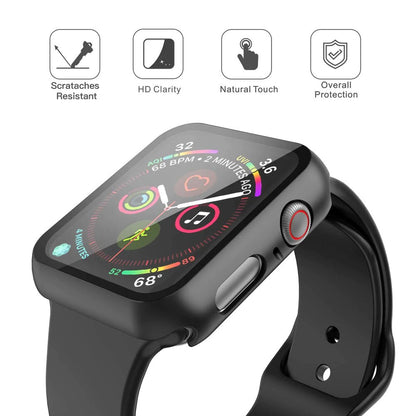 Re-Define Hard PC Case with Tempered Glass Screen Protector for Apple Watch Series 7 / 8 45mm
