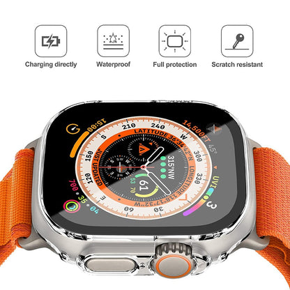 Re-Define Hard PC Case with Tempered Glass Screen Protector for Apple Watch Ultra 49mm