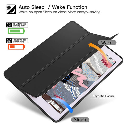 Soft TPU Back Shell Slim Cover Case with Auto Sleep / Wake for iPad 9.7 (2017) / 9.7 (2018)