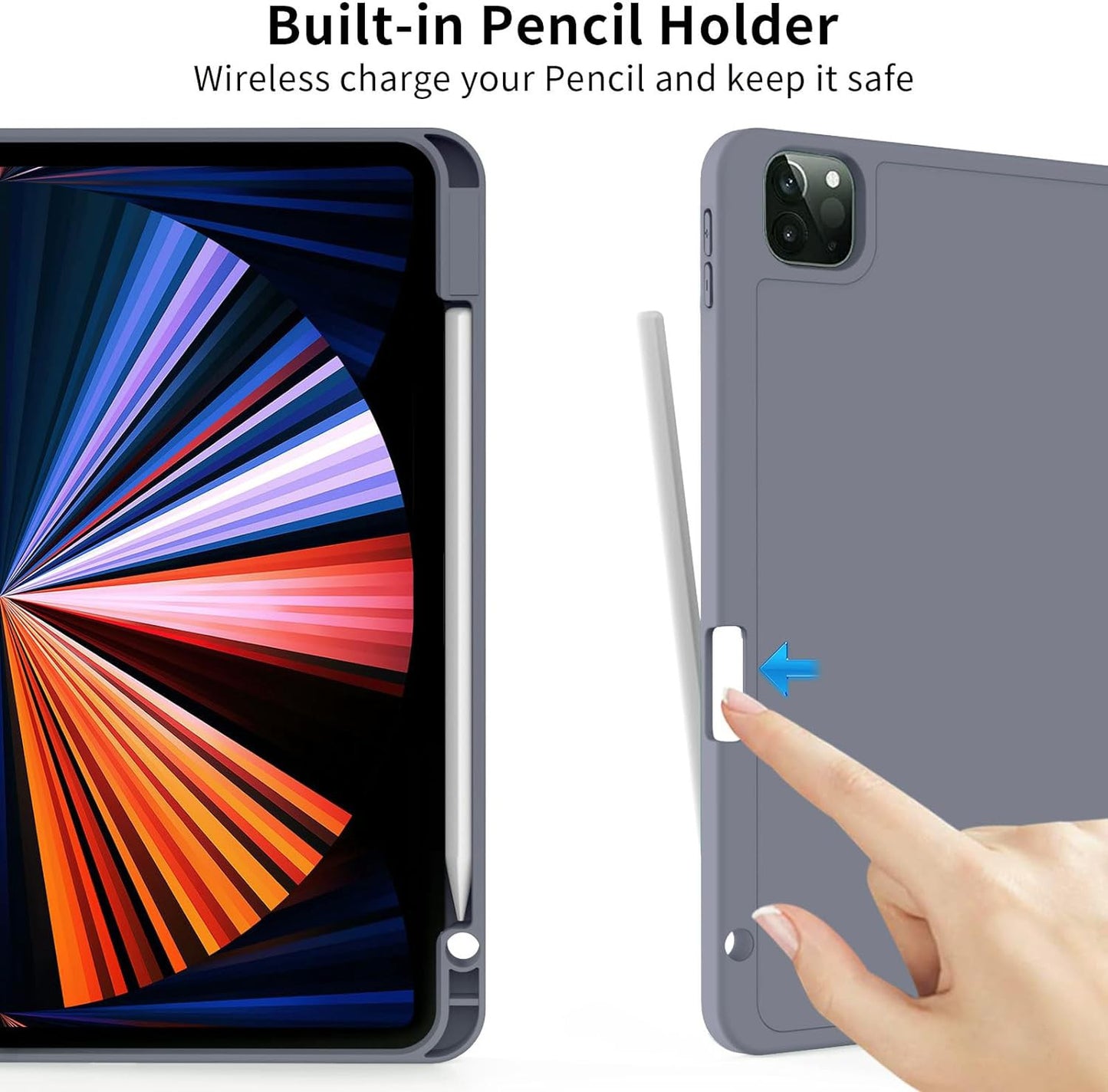 Soft TPU Back Shell Slim Cover Case with Auto Sleep / Wake for iPad Pro 13 (2024)