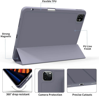 Soft TPU Back Shell Slim Cover Case with Auto Sleep / Wake for iPad Pro 13 (2024)