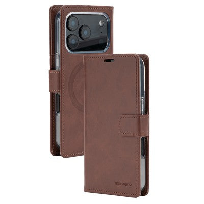 iPhone 17   Mercury Blue Moon Diary Case With Magnetic Ring