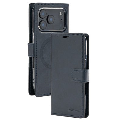 iPhone 17   Mercury Blue Moon Diary Case With Magnetic Ring