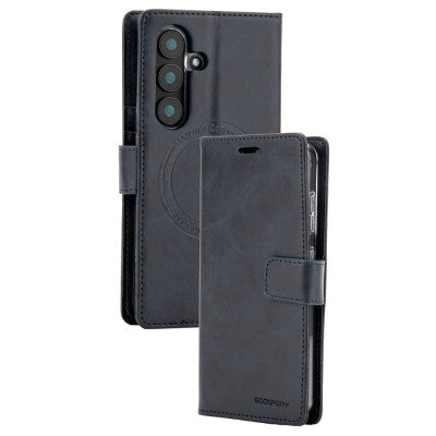Mercury Blue Moon Diary Case With Magnetic Ring for Samsung Galaxy S25 FE