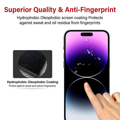 Kinglas 10 Packs Tempered Glass Screen Protector For iPhone 16 Pro