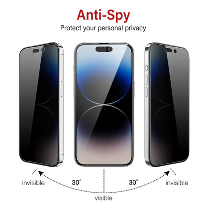 Kinglas 10 Packs Privacy Tempered Glass Screen Protector For iPhone 15 Plus / 15 Pro Max / 16 Plus