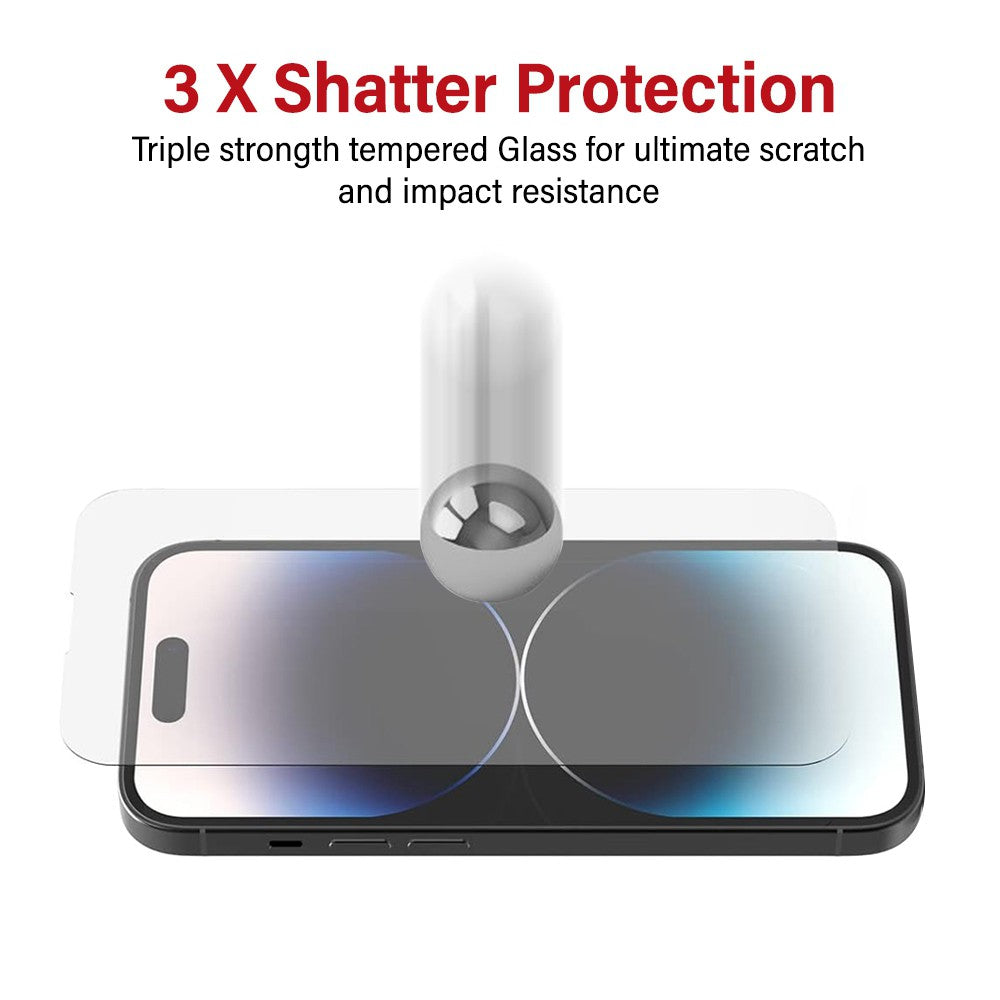Kinglas 10 Packs Tempered Glass Screen Protector For iPhone 16 Pro