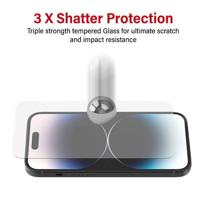 Kinglas 10 Packs Tempered Glass Screen Protector For iPhone 16 Pro