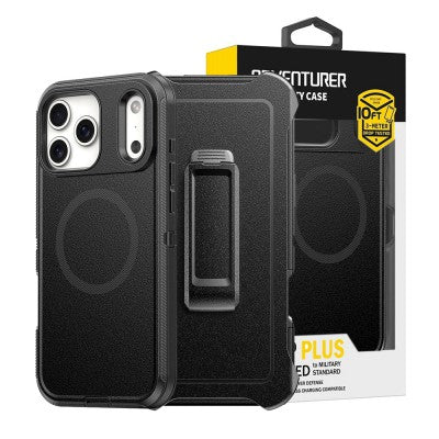iPhone 17 Pro  Shockproof Robot Armor Hard Plastic Belt Clip Case Cover With Magnetic Ring