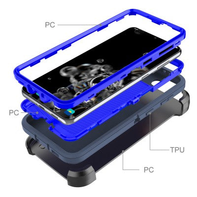 Shockproof Robot Armor Hard Plastic Case with Belt Clip for Samsung Galaxy S23 FE