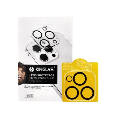 Kinglas Back Camera Lens HD Tempered Glass for iPhone 16 Pro / 16 Pro Max / 14 Pro / 14 Pro Max